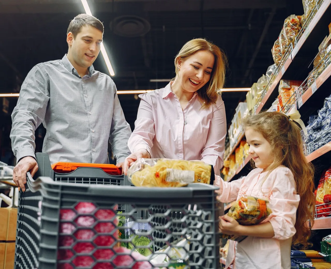 Des courses du quotidien en famille