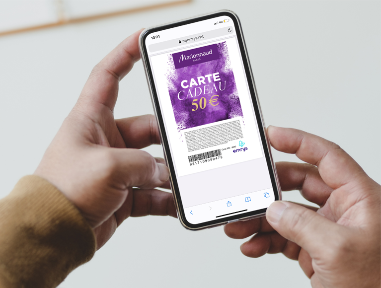 Cartes cadeaux Emrys - Cashback sur vos courses